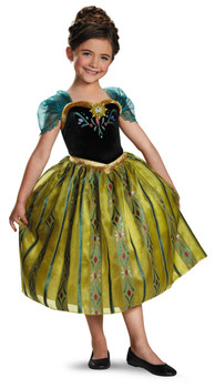 Children's Deluxe Anna Coronation Dress Frozen Costume