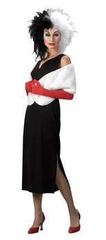 Disney's Cruella De Vil Sassy Ladies Hallowen Costume