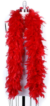 Super Deluxe Chandelle Feather Boa 120g - Red