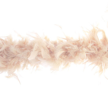 Deluxe Chandelle Feather Boa 80g - Beige