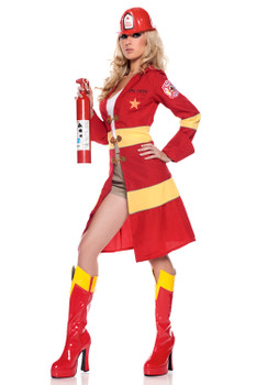Firestarter Firefighter-Lady Costume - Plus Size