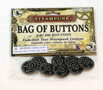 Steampunk Bag of Gear Buttons