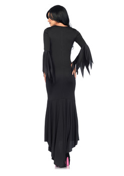 Ladies Gothic Dress Costume Back View