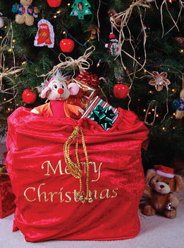 Embroidered Merry Christmas Santa Sack