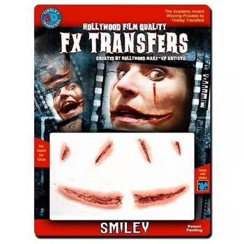 Smiley 3D Water Applied FX Transfer | Tinsley | Applications and Prosthetics
