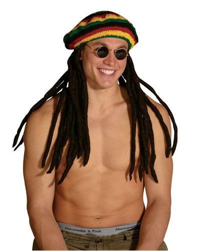 Rasta Tam Dreadlock Hat - The Costume 