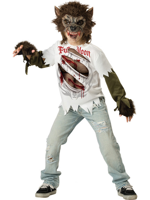 Kids Full Moon Werewolf Costume