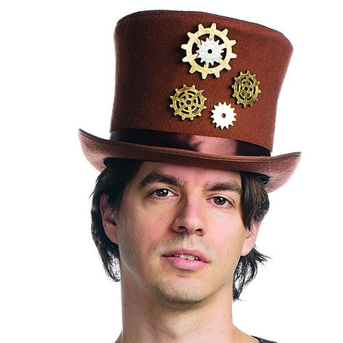 Simwool Bell Steampunk Top Hat