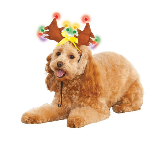 Adorable Pet Light Up Christmas Antlers