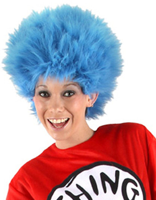 Thing 1 or 2 Fuzzy Blue Wig