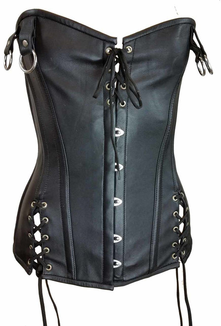 Laced Bottom Leather Corset