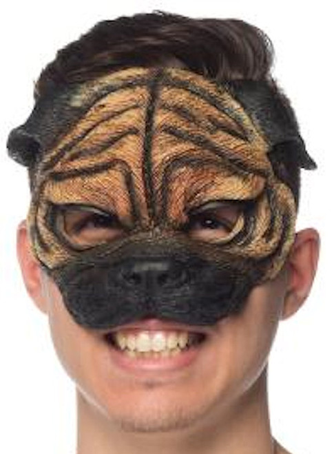Realistic Mouth Moving Pug Mask The Costume Shoppe