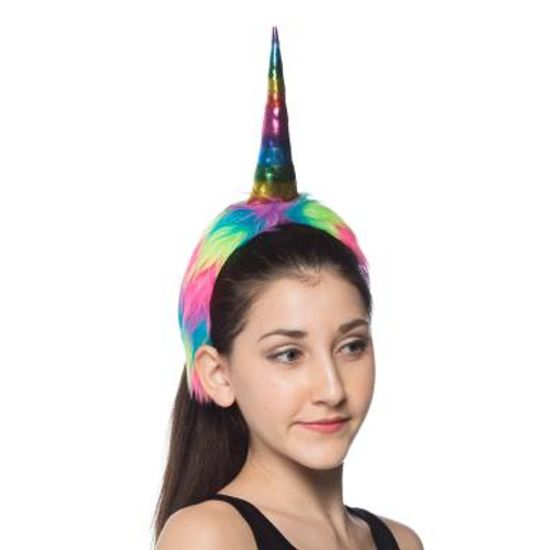 Supersoft Rainbow Unicorn Horn Headband