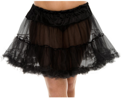 Tulle Petticoat Queen Size - Black