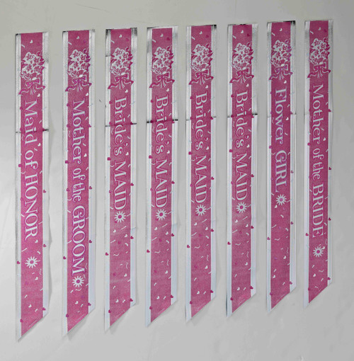 Bridal Party Bachelorette Sashes - Group of 6