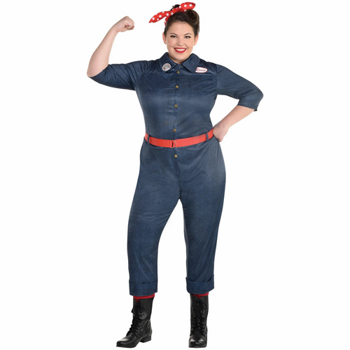 Rosie The Riveter Queen Size | 1920s | Womens Costumes