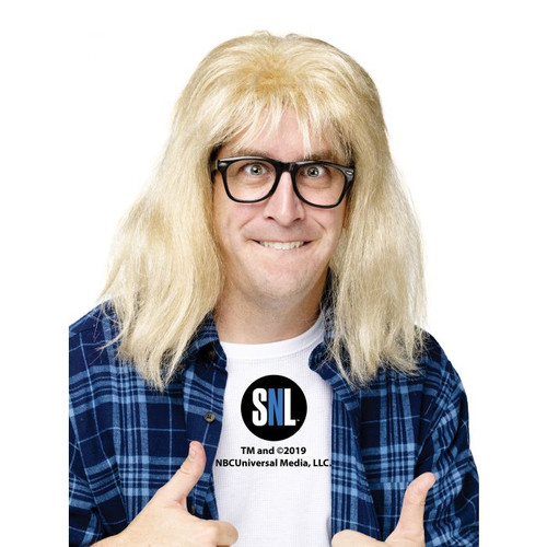 Waynes World Garth Wig & Glasses - At The Costume Shoppe