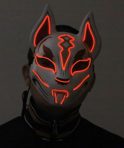 Fox Red LED Light-up Drift Mask