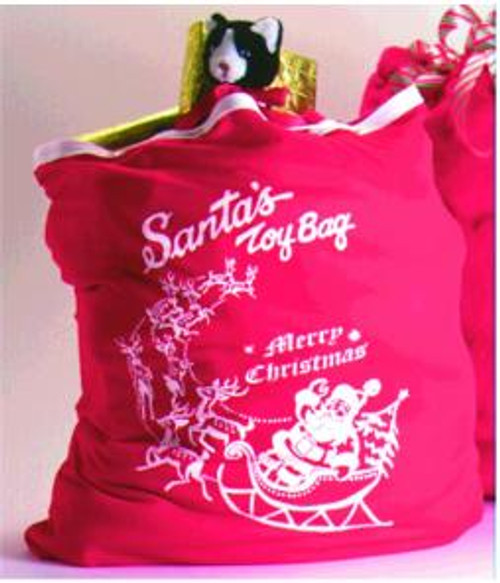 Santa Sack Red Tricot | Christmas and Seasonal | Costume Pieces and Kits