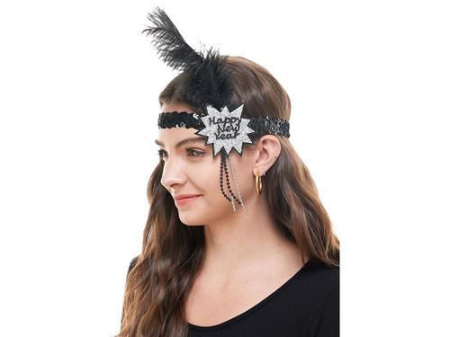 Silver New Year Flapper Headband | New Year | Hats & Headpieces