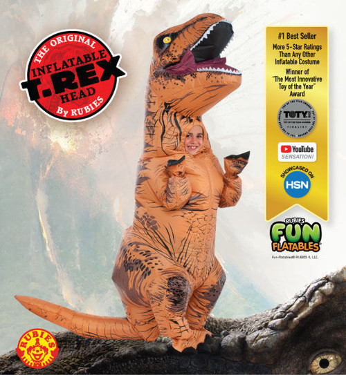 T-Rex Dinosaur Inflatable Costume Child