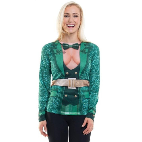 Adult St. Paddy's Day Long Sleeve Tee by Faux Real