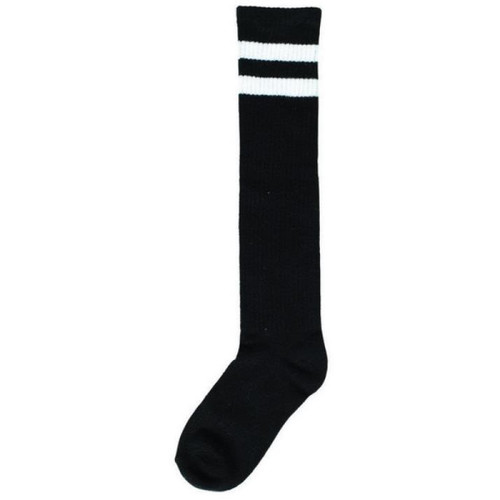 Knee Socks Black Striped | Sports | Legwear