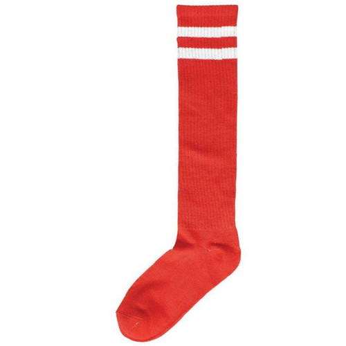 Knee Socks Red Striped | Sports | Legwear