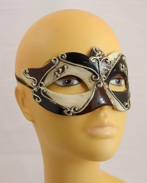 Masquerade Mask Venetian Black Music Note Accent | Masquerade and New Years | Masks