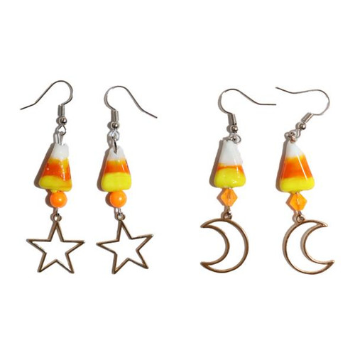 Candy Corn Earrings | Halloween | Accessories