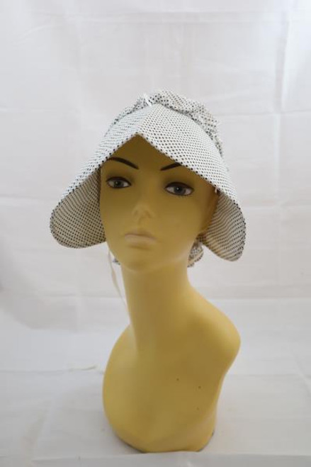 Bonnet White Polka Dots | Prairie and Frontier | Hats and Headpieces