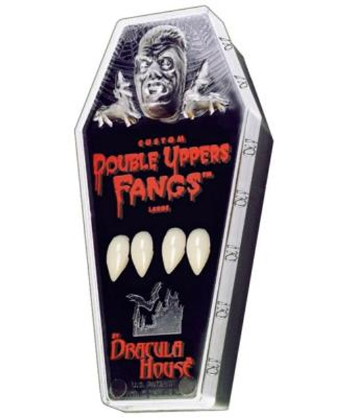 Vampire Double Upper Fangs Large Size | Halloween | Teeth