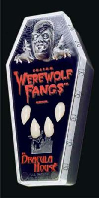 Werewolf Fangs 4 Teeth Large  | Halloween | Teeth