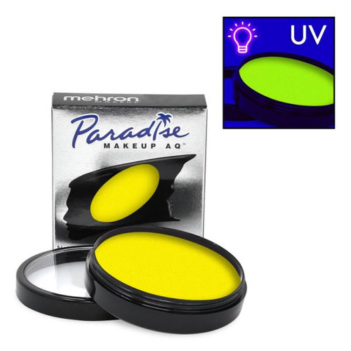 Paradise Neon Body Paint 40G Refill | Stardust (Neon Yellow) | Mehron Professional Makeup