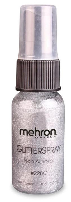 Glitterspray Body Makeup | Silver | Mehron Professional Makeup