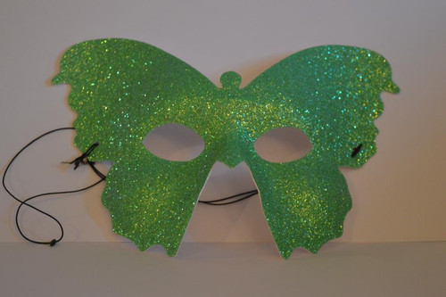 Neon Butterfly Mask | Green | Masquerade Masks