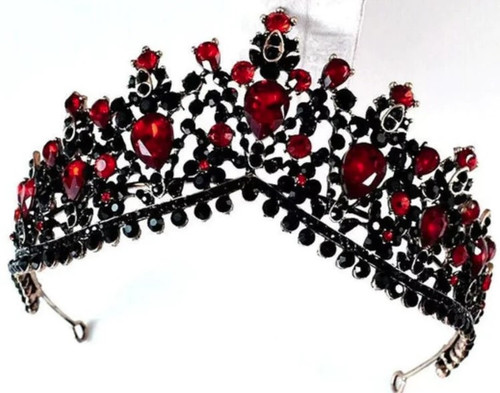 Black and Red Gem Crown | Royalty