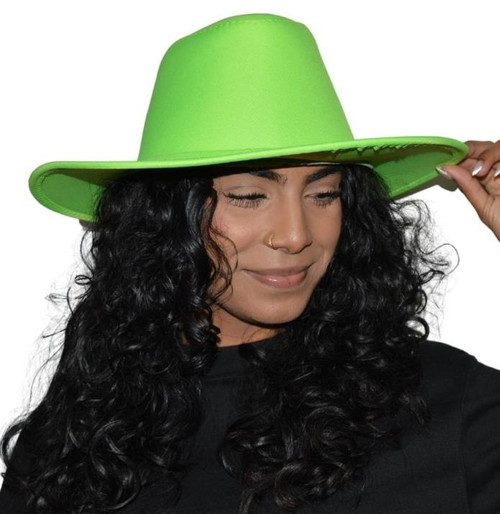 Lime Green Cowboy Hat | Festivals and Entertainment | Hats & Headpieces