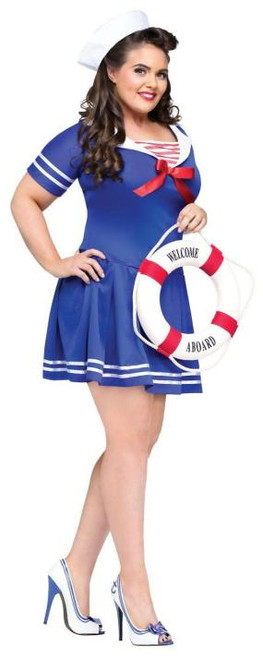 Anchors Away! Sailor Plus Size (16-20) | Careers & Uniforms | Womens Costumes