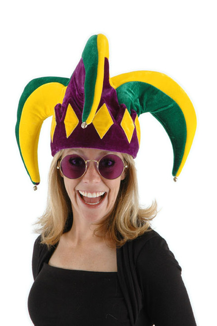 Purple Green Gold Mardi Gras JesterÔÇÖs Hat