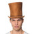 Suede-Like Classic Tall Top Hat (BROWN)