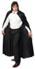 Hooded Costume Cape Long Black