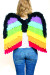 Rainbow 24" Flexible Velour Wings | Festivals & Pride | Costume Pieces & Kits