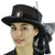 Black Victorian Lace-up Hat