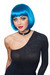 Franco - Bob Wig - Blue at the Costume Shoppe