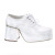 70s White Platform Costume Shoe