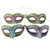 Masquerade Mask Pastel Rainbow White | Formal Wear | Masquerade Masks