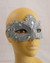 Masquerade Mask Venetian Silver Lace With Gems | Masquerade and New Years | Masks