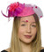 Mini Pink Flapper Fascinator Hat | 20s | Hats and Headpieces