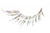 White Feather Eyelashes with Glitter